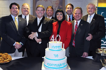 Chris Adams, Marty Neat, Dr. Ray Hoy, Carl Anderton, Donna Hoy, Johnny Mautz, Charles Otto & Jim Mathias