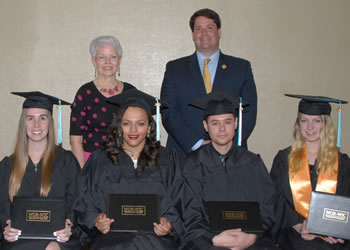 Graduates With Delegation Members.