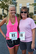 Mother And Daughter Runners.