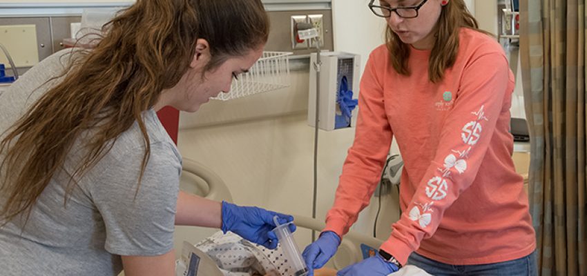 two nursing students